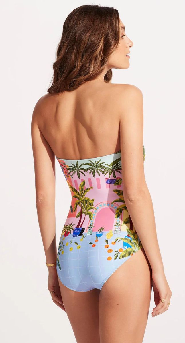 Seafolly On Vacation Bandeau One Piece