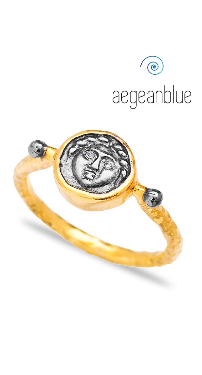 aegeanblue Vintage Medallion Ring