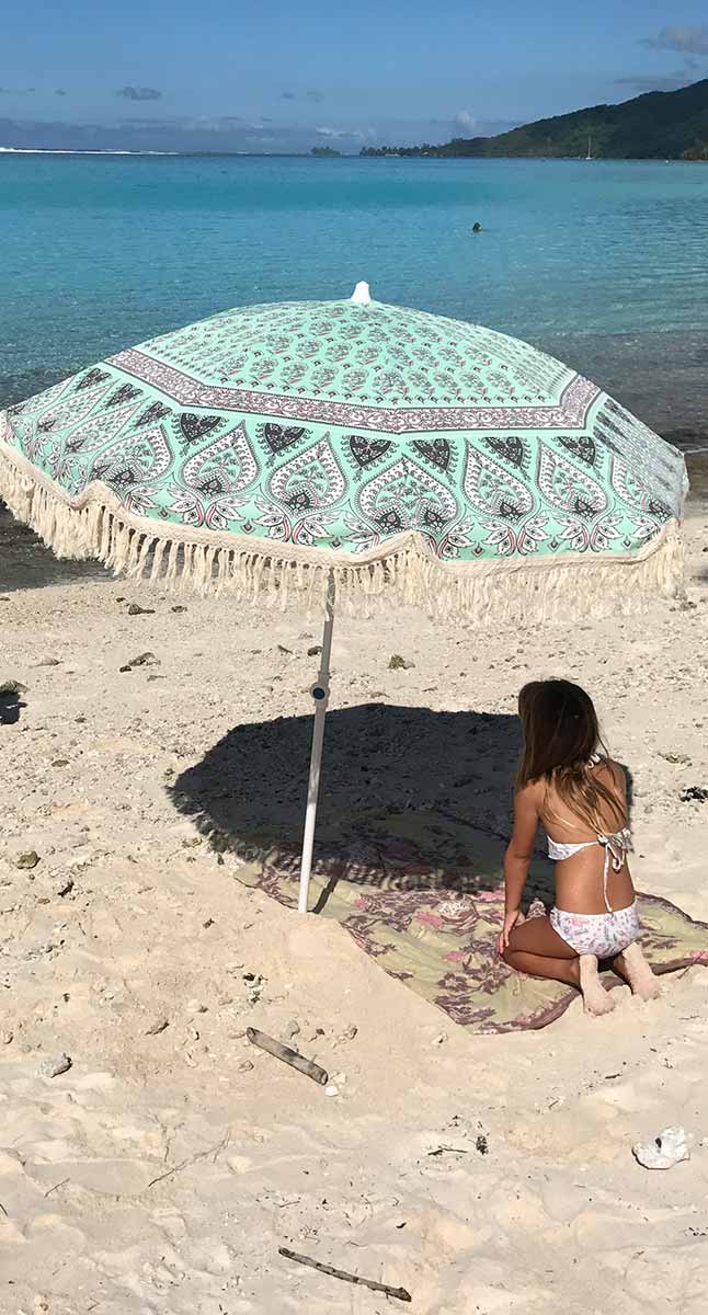 Salty Shadows Zingara Beach Umbrella - 50+ UPF 1.8m Wide