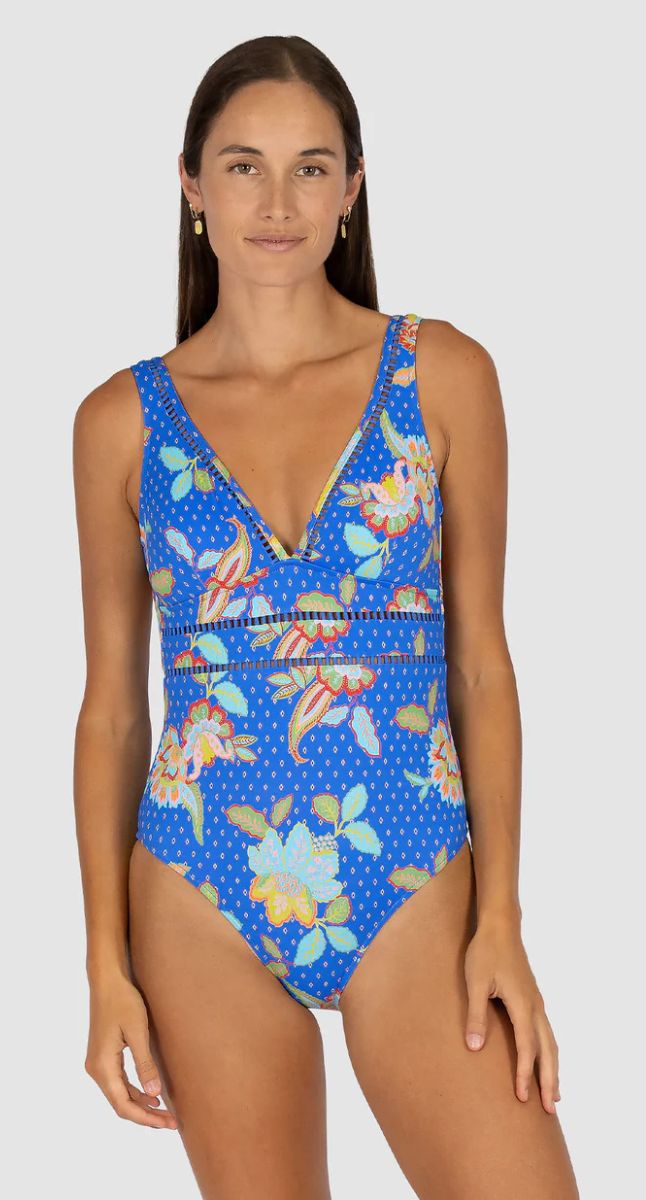 Baku Spice Temple Long Line One Piece Swimsuit