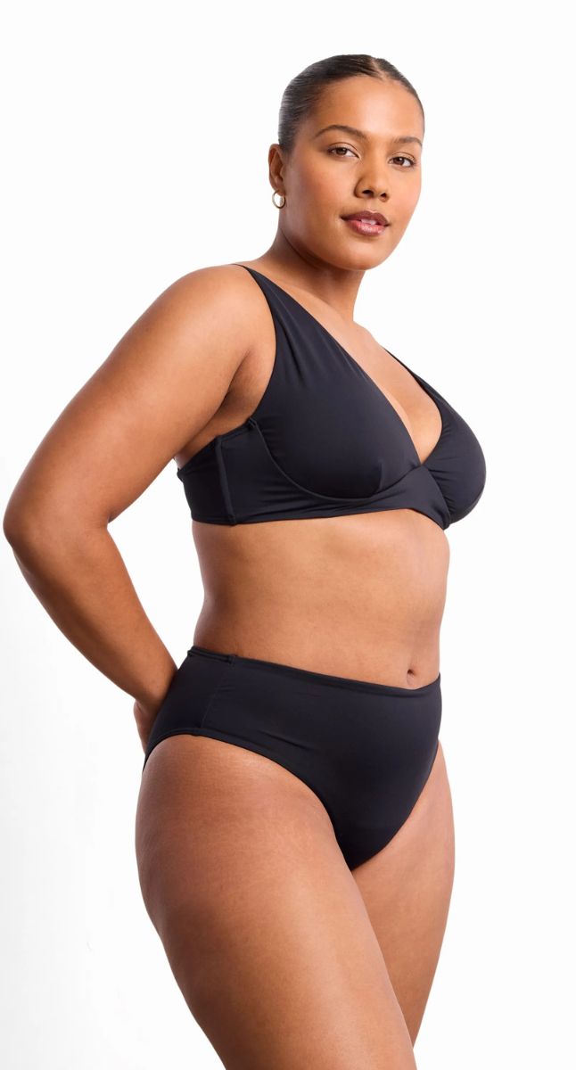 Basix Highrise Leg Pant - Black