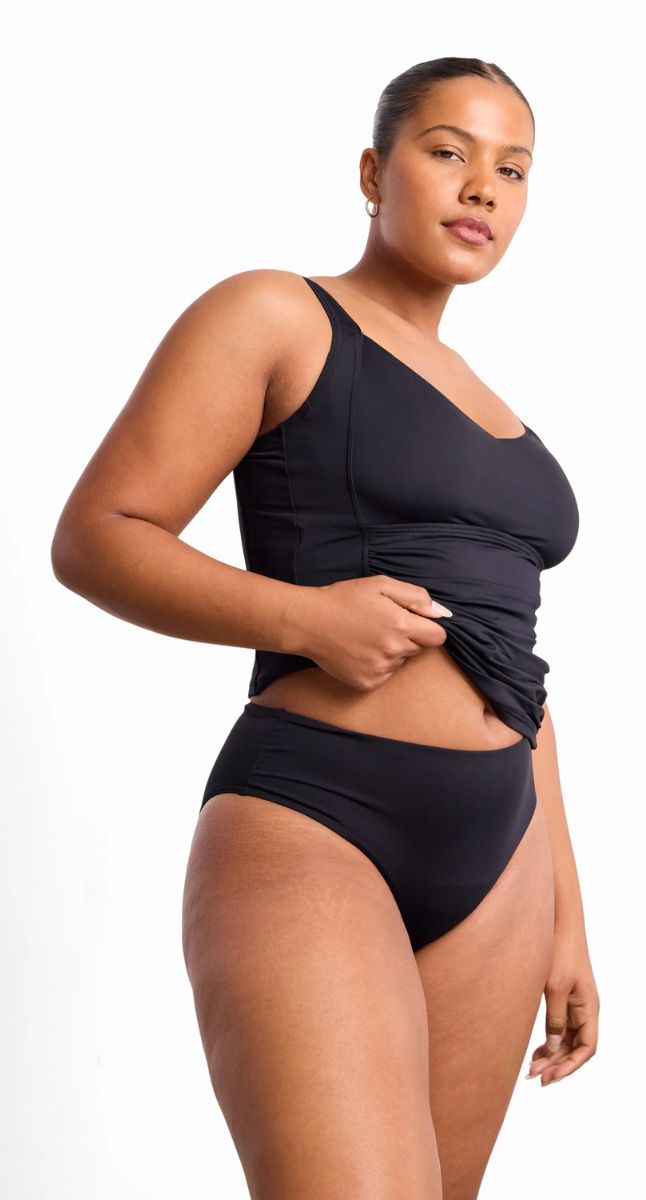 Basix Highrise Leg Pant - Black