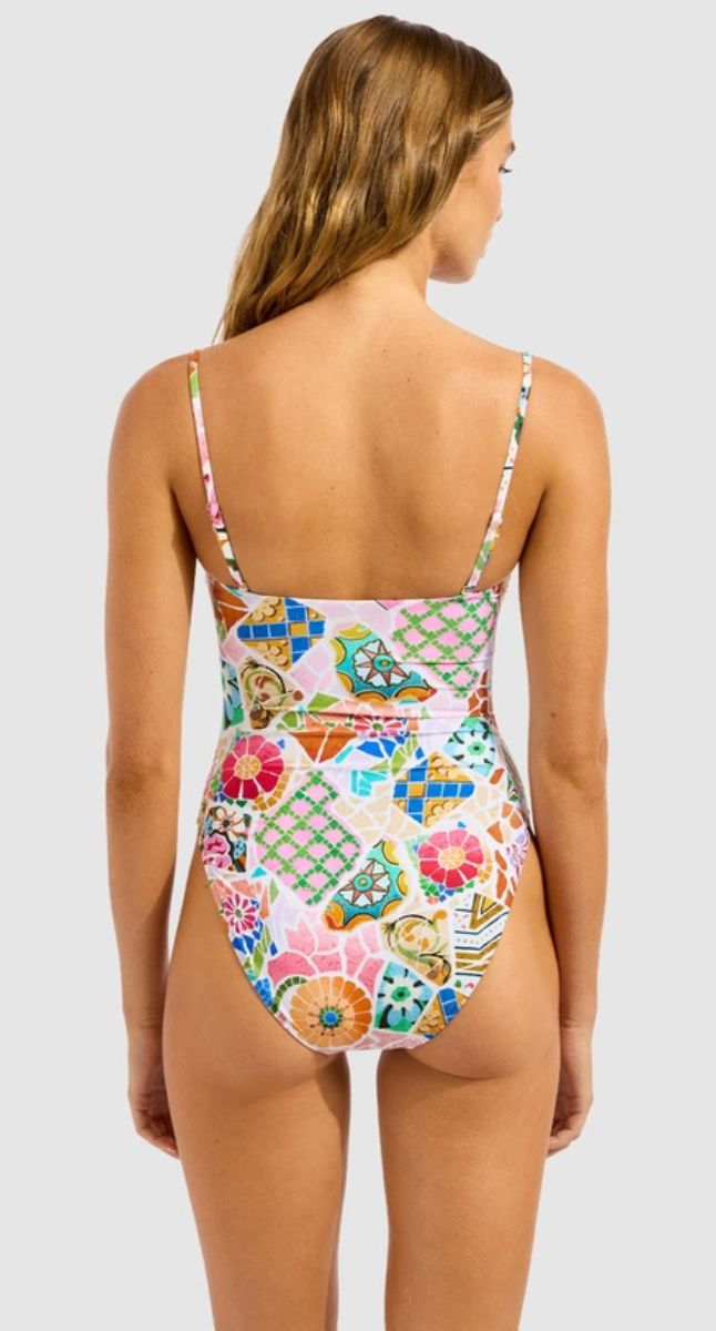 Beach Boheme Square Neck Swimwear - One Piece