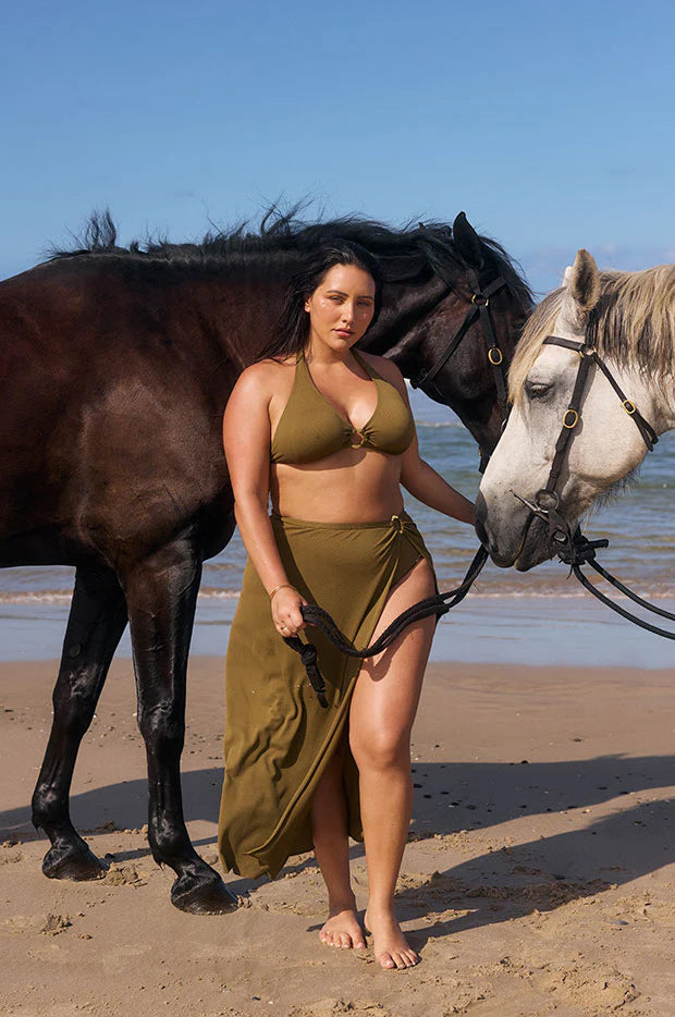 Capriosca Zanzibar Maxi Split Skirt