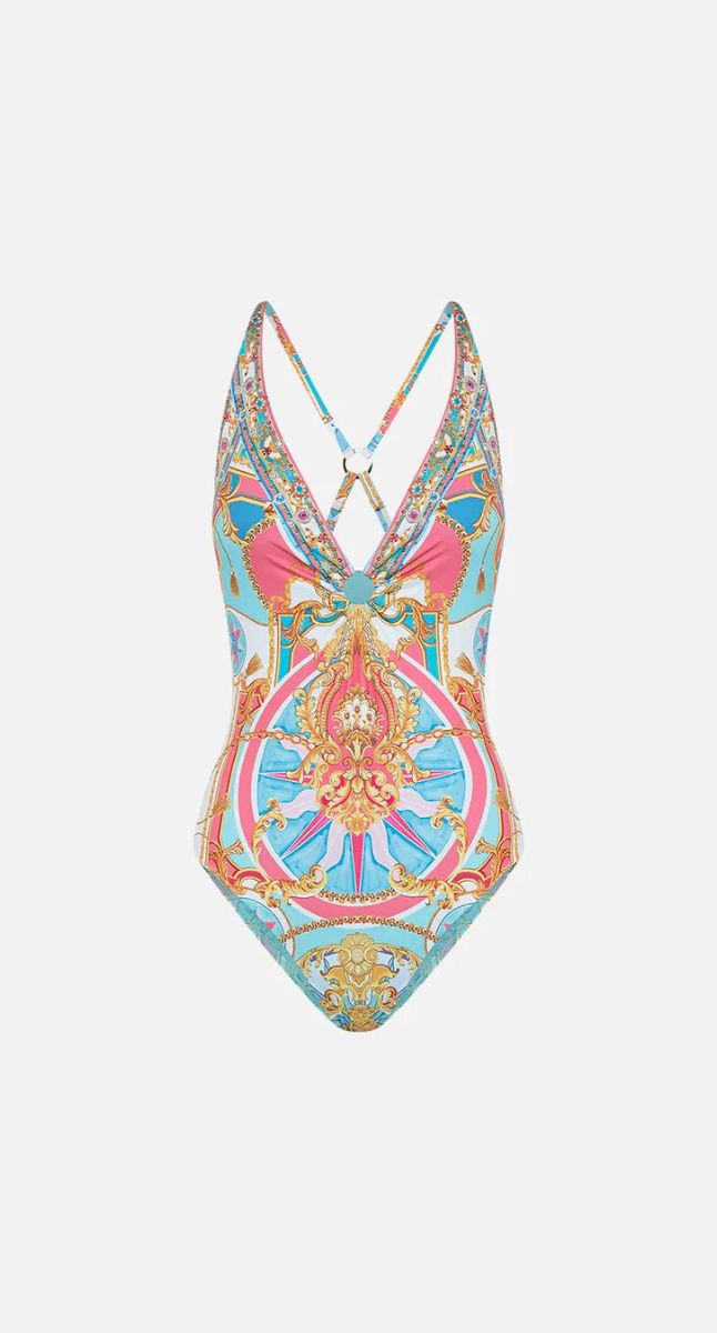 Camilla Sail Away With Me Ring Detail Plunge One Piece