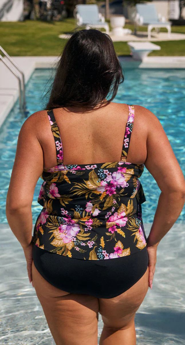 Capriosca Carribean Cholrine Resistant 3 Tier Tankini Top