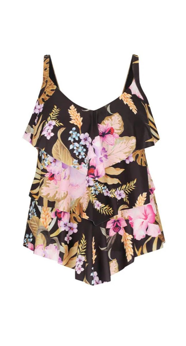 Capriosca Carribean Cholrine Resistant 3 Tier Tankini Top