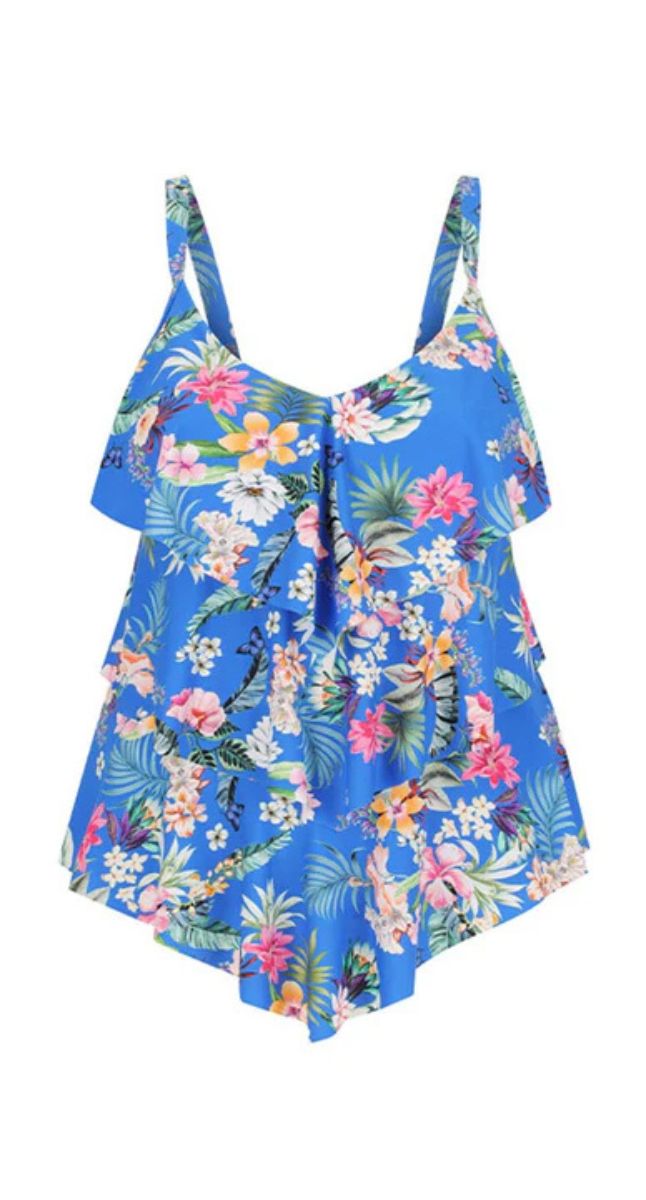 Capriosca Florida 3 Tier Tankini Top