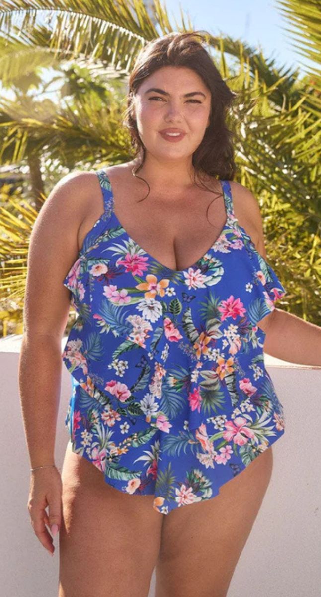 Capriosca Florida 3 Tier Tankini Top