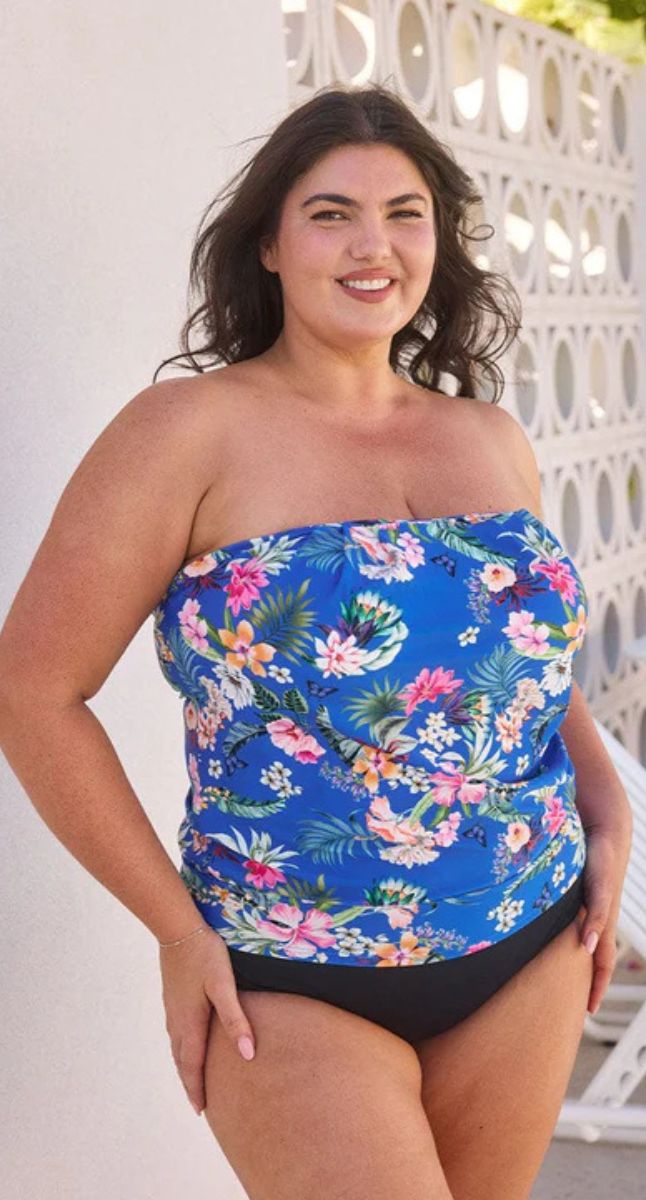 Capriosca Florida Flouncy Tankini Top