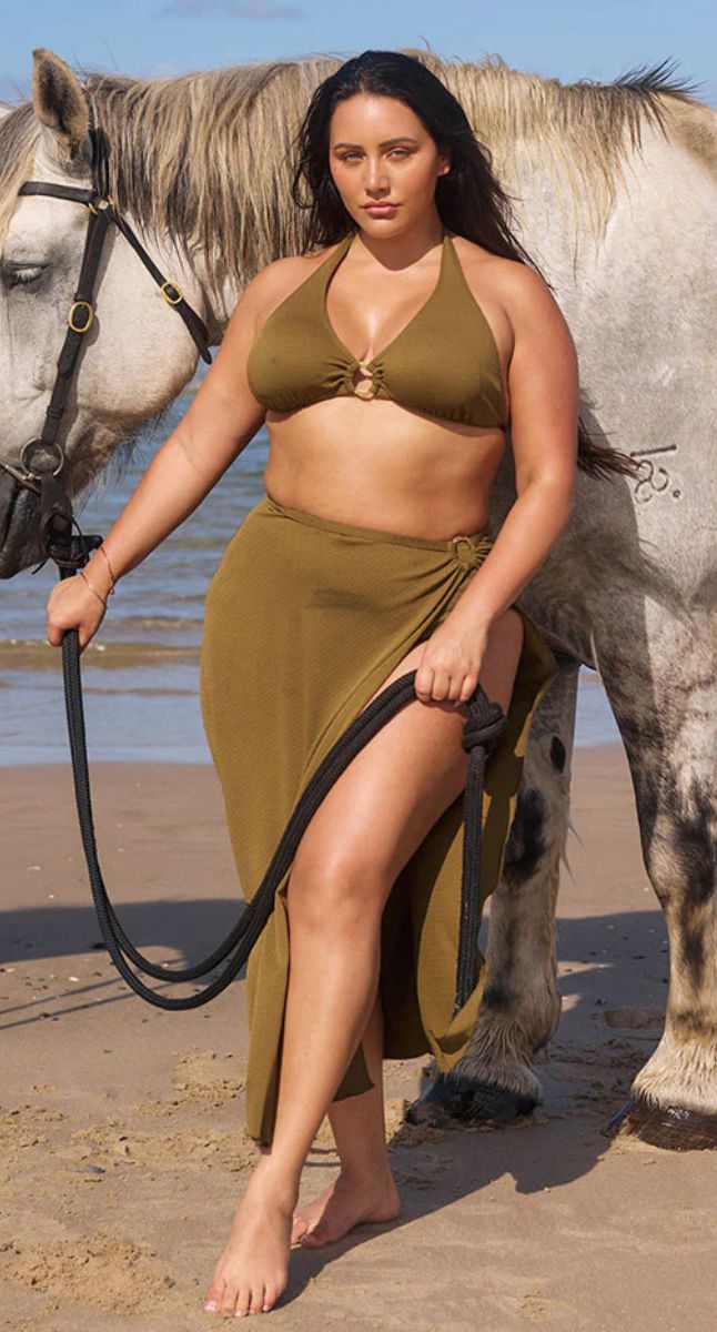 Capriosca Zanzibar Maxi Split Skirt