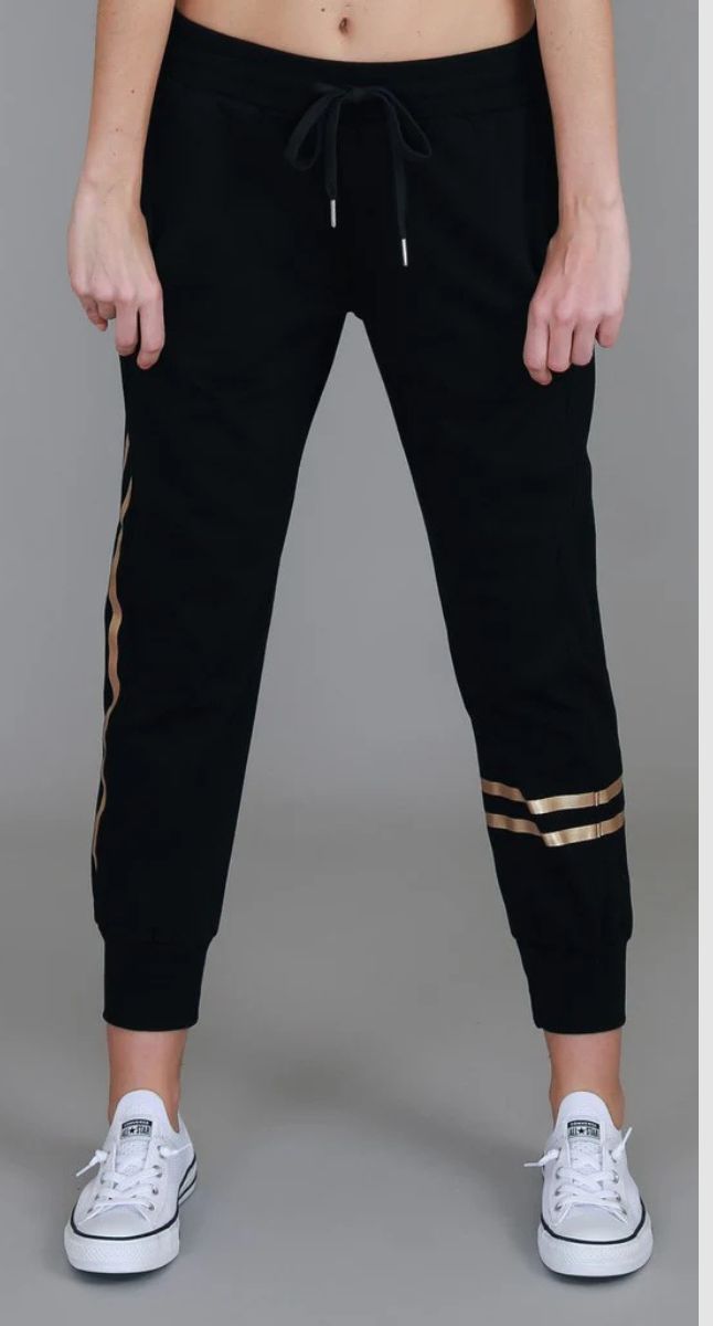 Charlise Gold Stripe Jogger