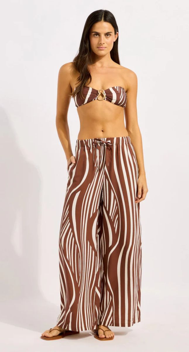 Coastline Drawcord Wide Leg Pant