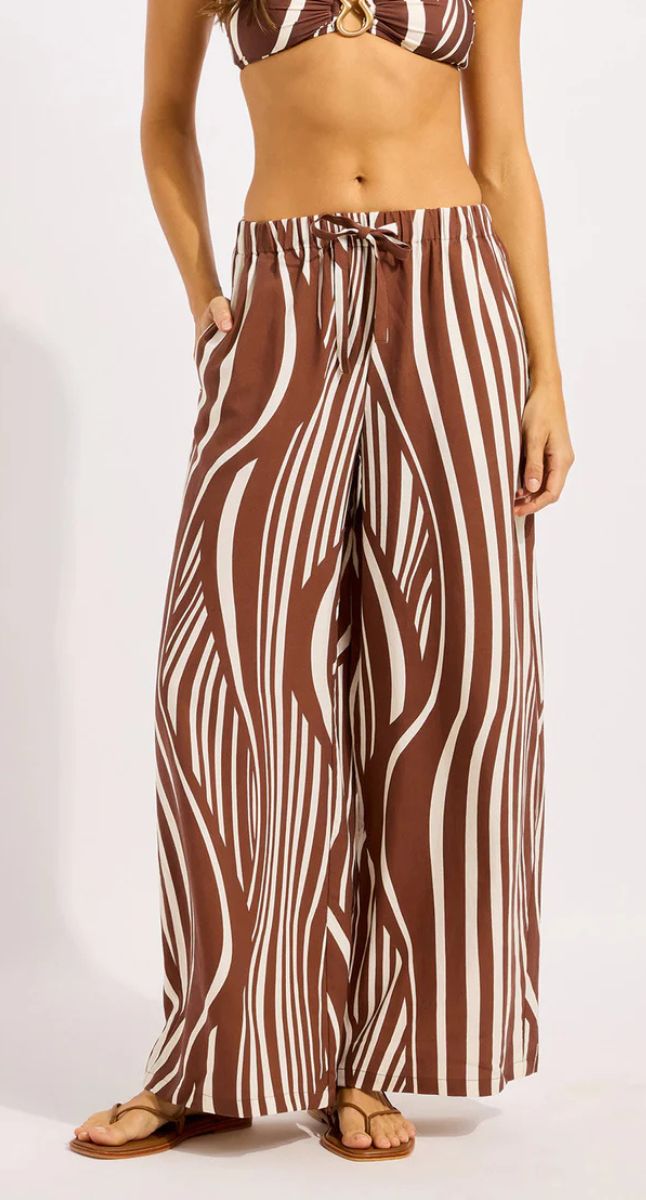 Coastline Drawcord Wide Leg Pant
