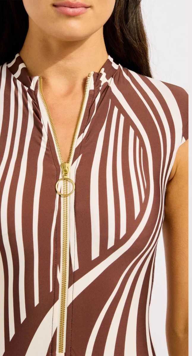 Coastline Zip Front One Piece