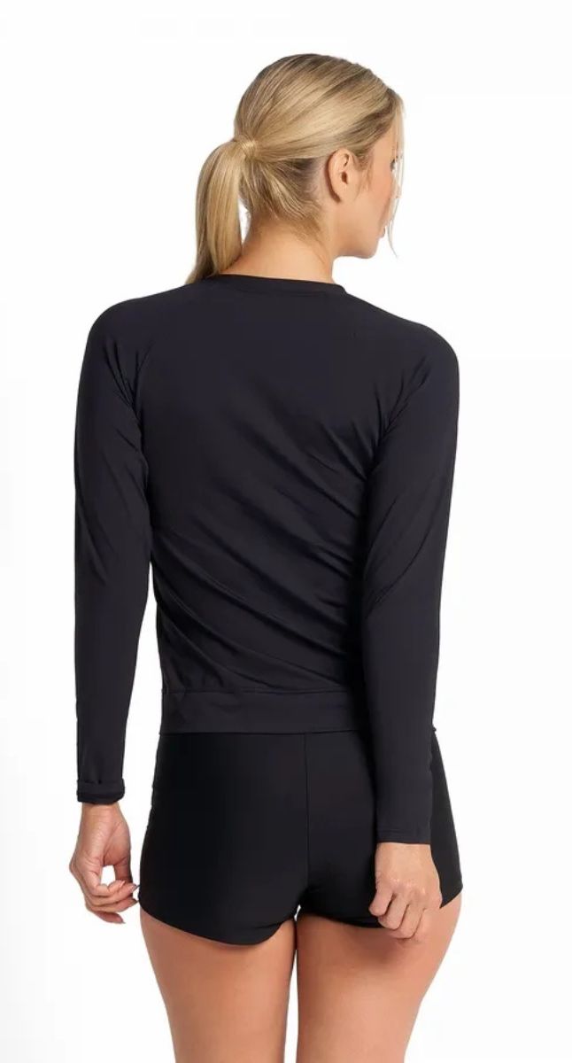 Cosmopolitan Zip Rashie - Black