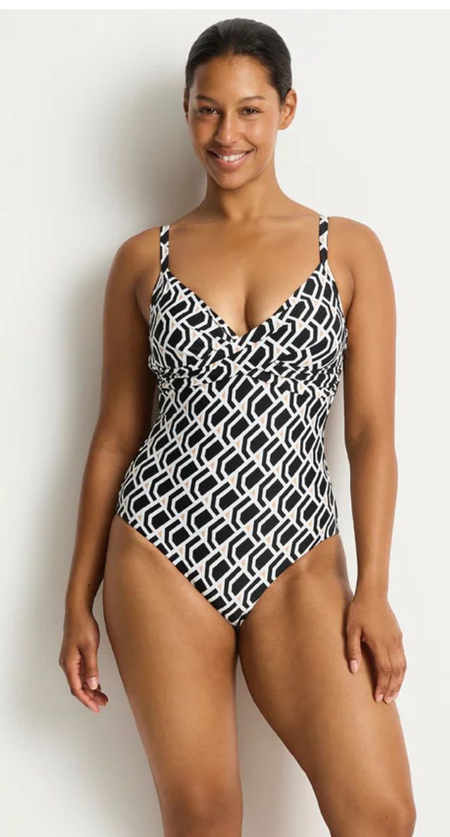 Costa Cross Front Scoop Back One Piece