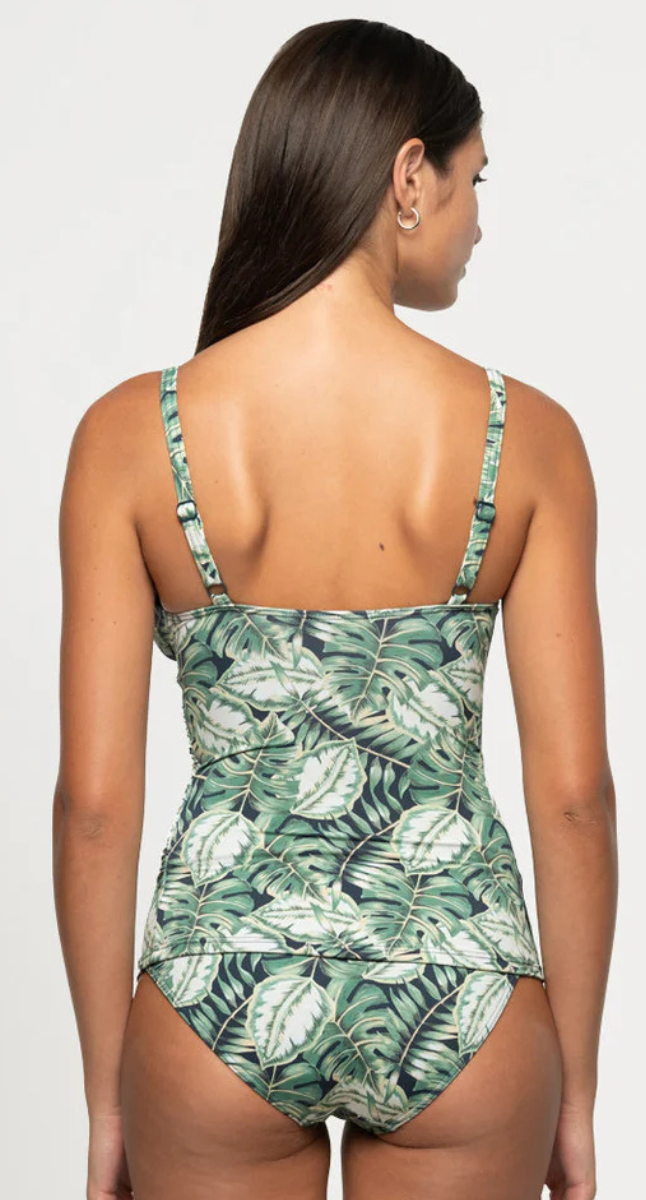Martinique Louise Multifit Ruched Front Tankini Top