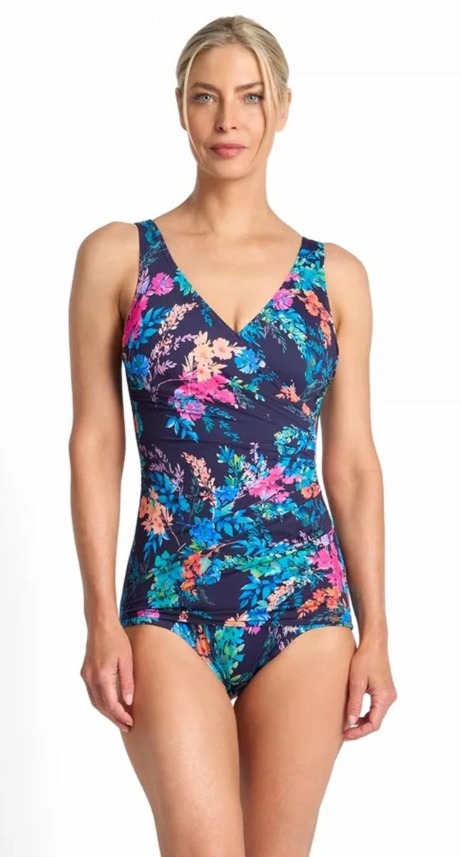 Fresia Sheath One Piece Swimsuit - Navy