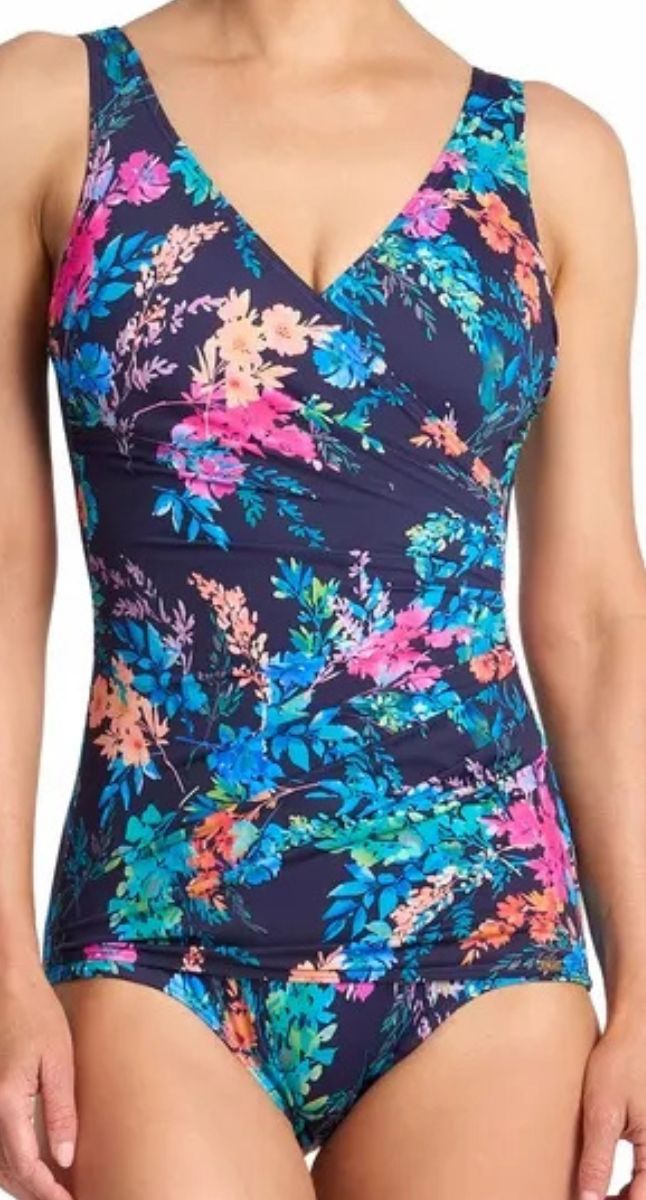 Fresia Sheath One Piece Swimsuit - Navy