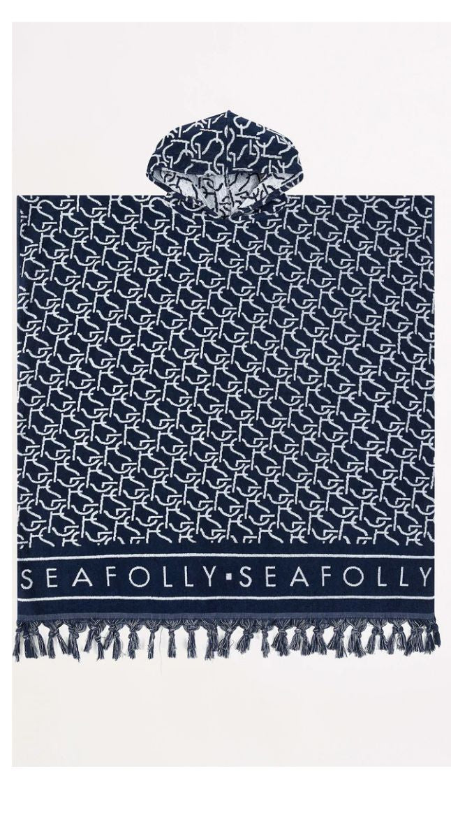 FringeBenefits SF Monogram Towel Poncho
