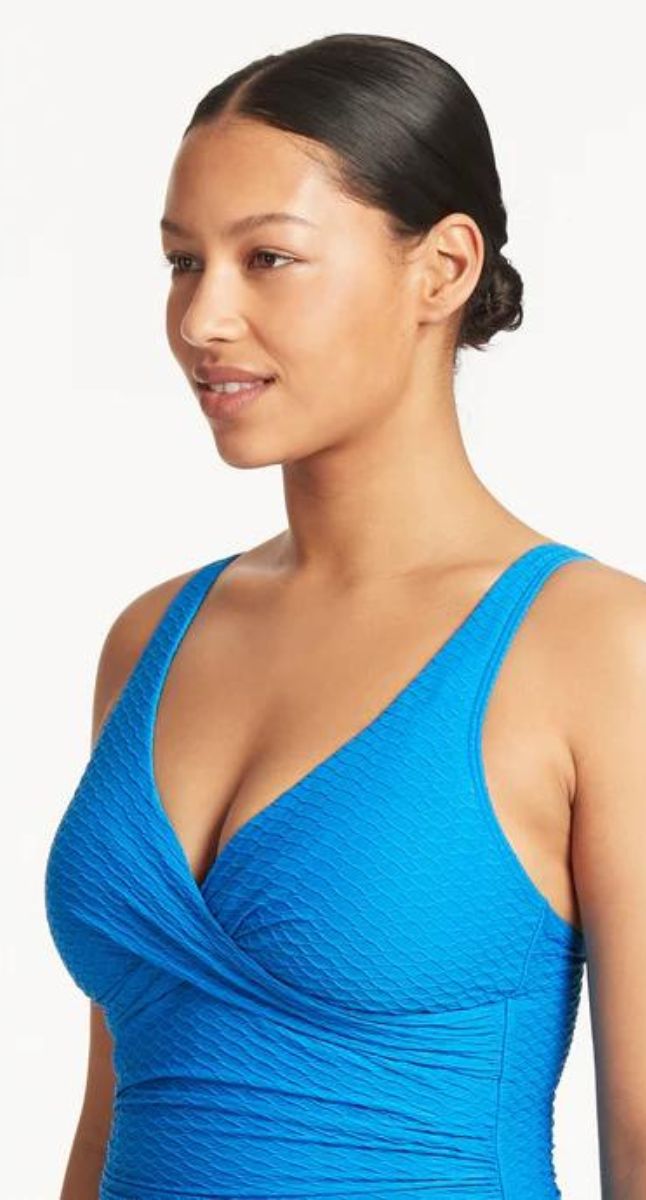 Sea Level Honeycomb Cross Front Multifit One Piece