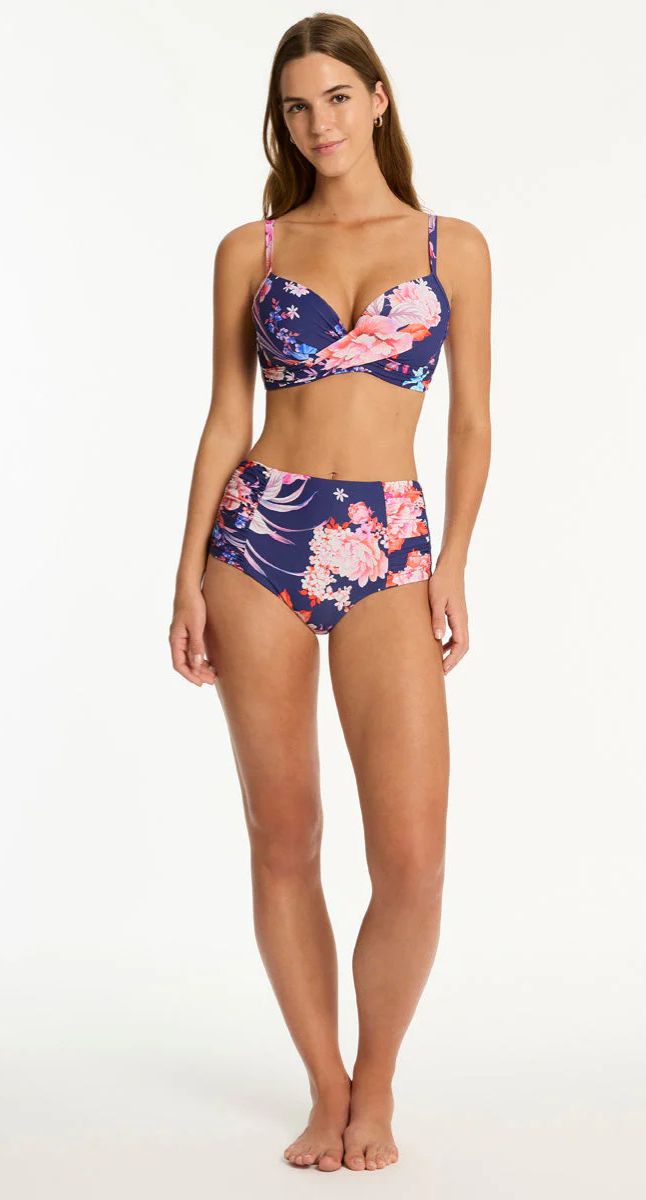 Indochine Cross Front Moulded Underwire Bra