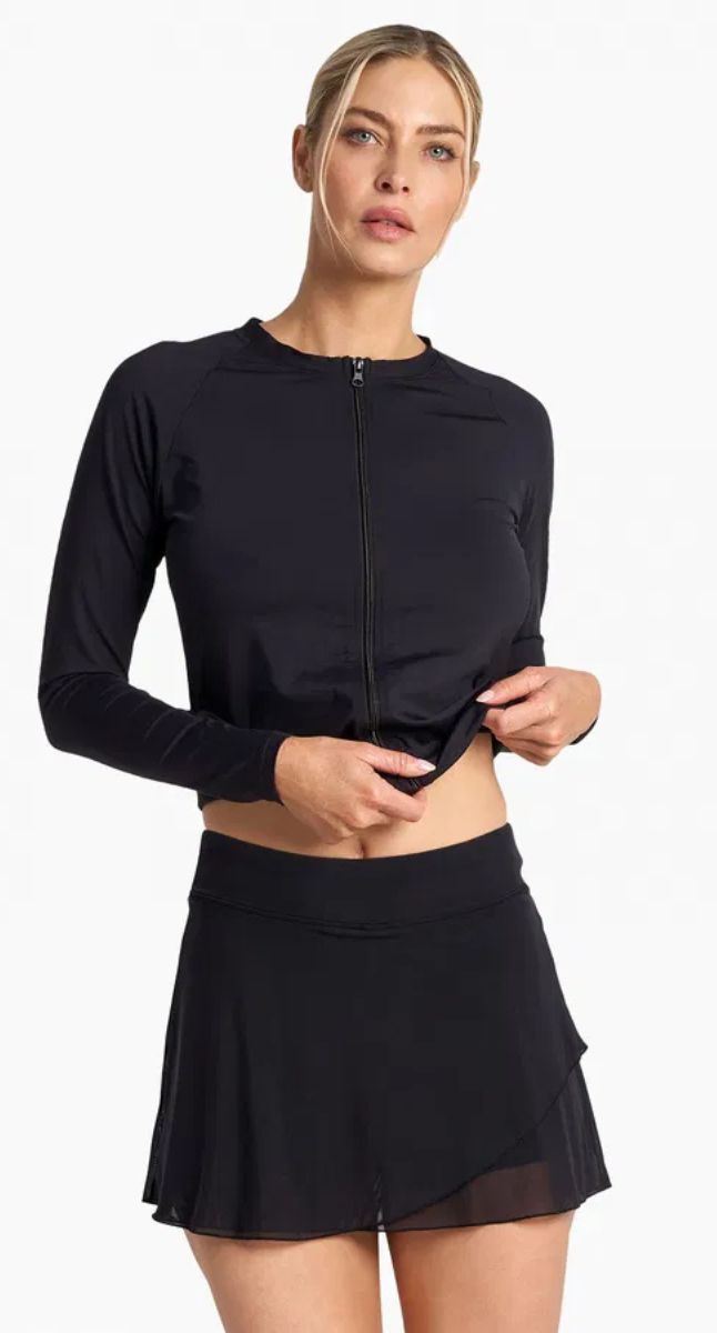 Jantzen Cosmopolitan Layered Swim Skirt - Black