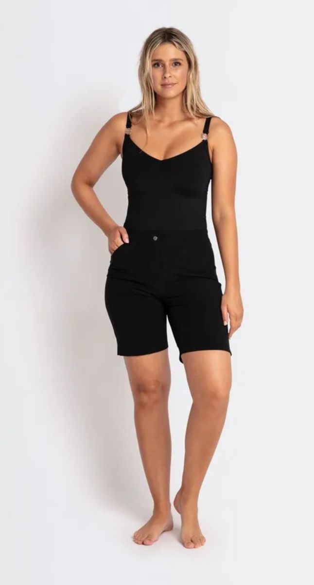 Jantzen Lower Thigh Board Short - Black