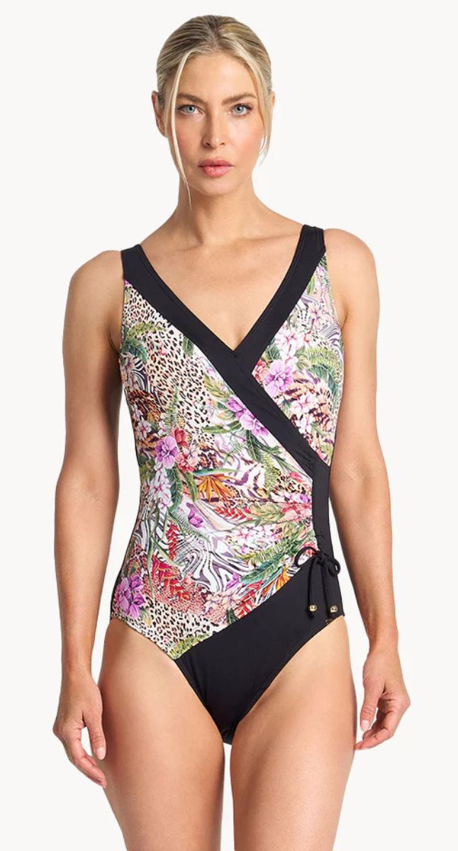 Lilymaze DD/E Gathered Surplice One Piece Swimsuit Skin