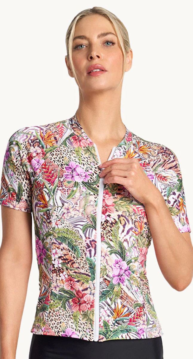 Lilymaze Short Sleeve Mastectomy suitable Rashie - Skin