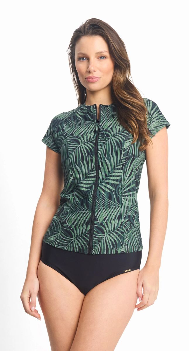 Lombok Short Sleeve Mastectomy suitable Rashie - Black