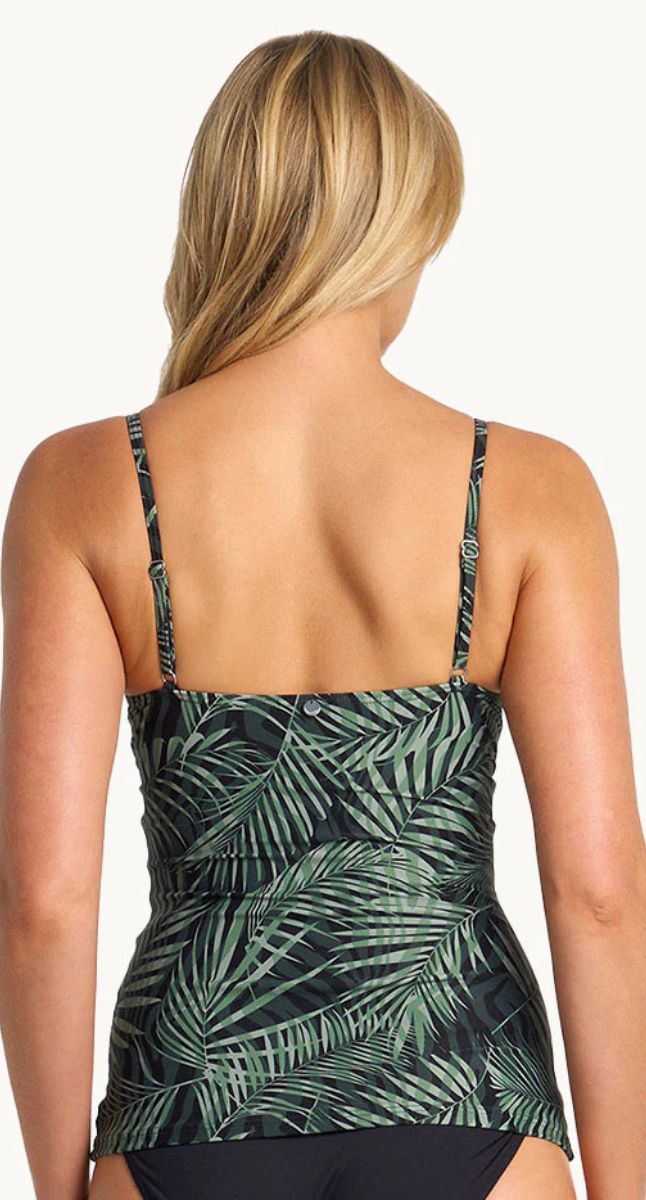 Lombok Soft Twist Ruched Singlet - Black