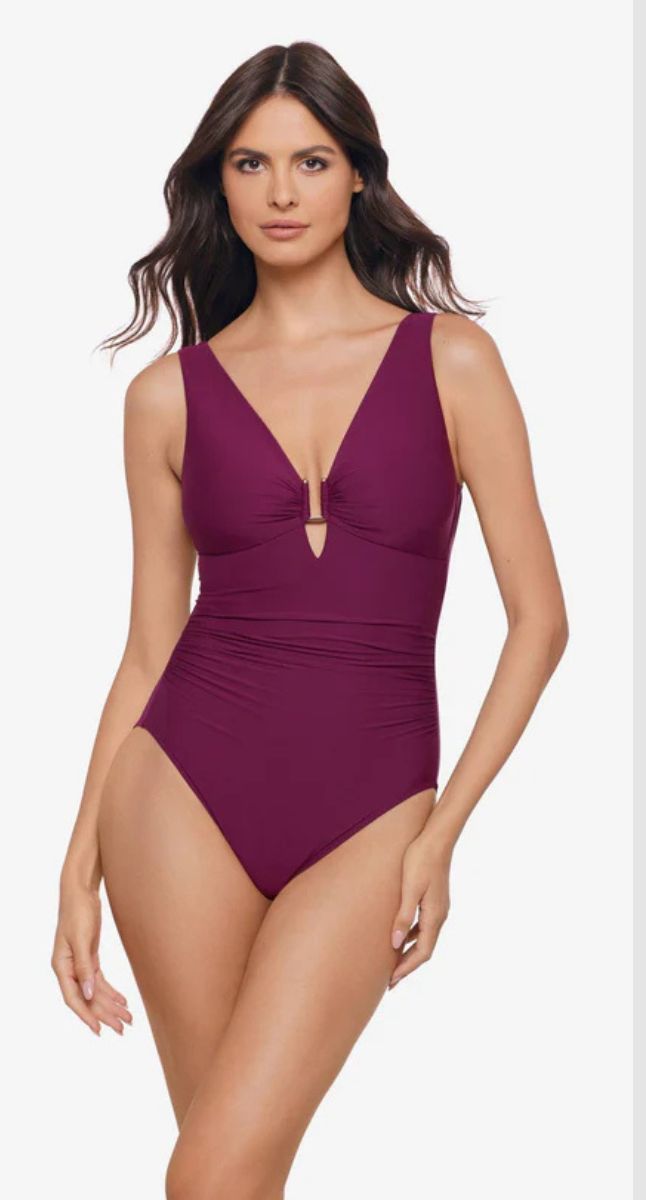Marquis Kristi Plunge One-Piece Shaping Swimsuit