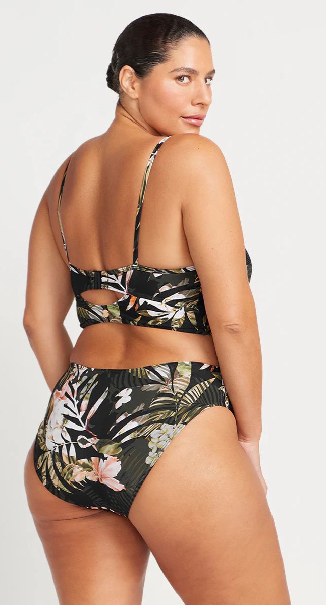 Neo Du Palmis Monet Curve Fit Mid Rise Swim Pant