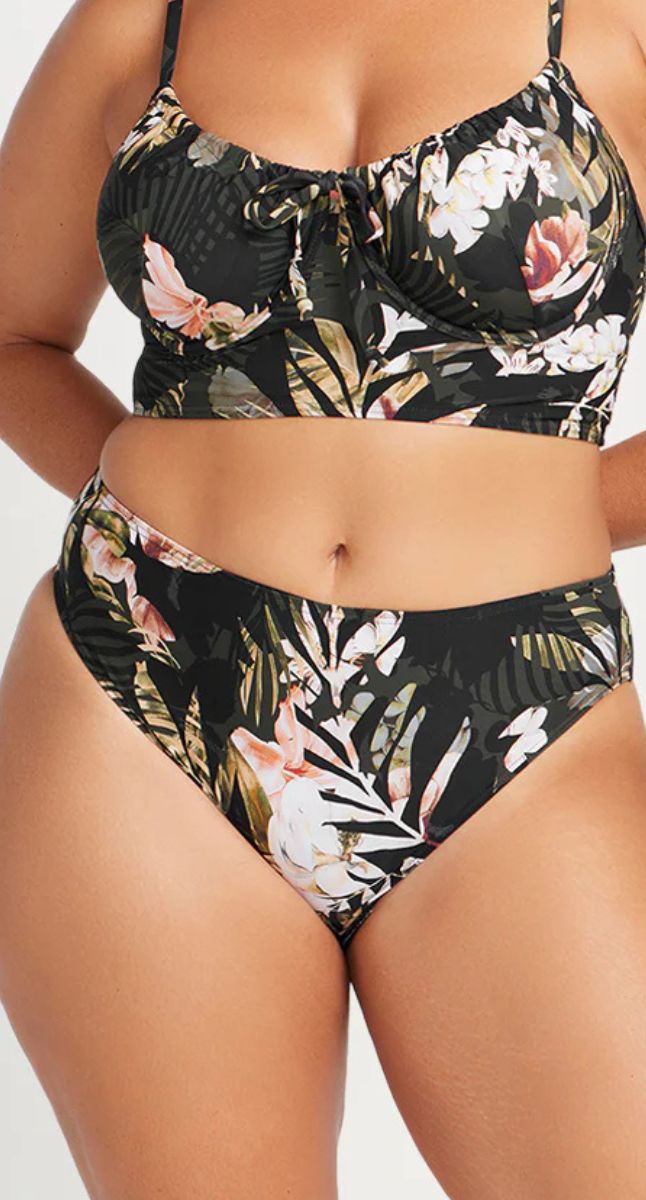 Neo Du Palmis Monet Curve Fit Mid Rise Swim Pant