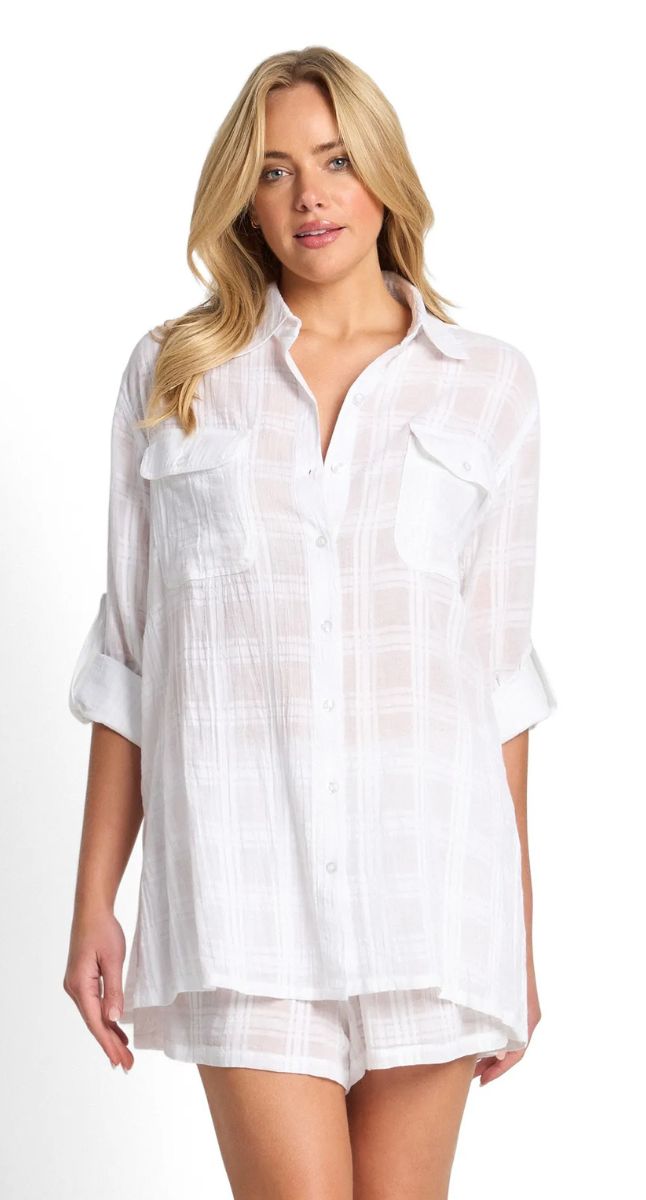 Picnic Mini Button Shirt - Black