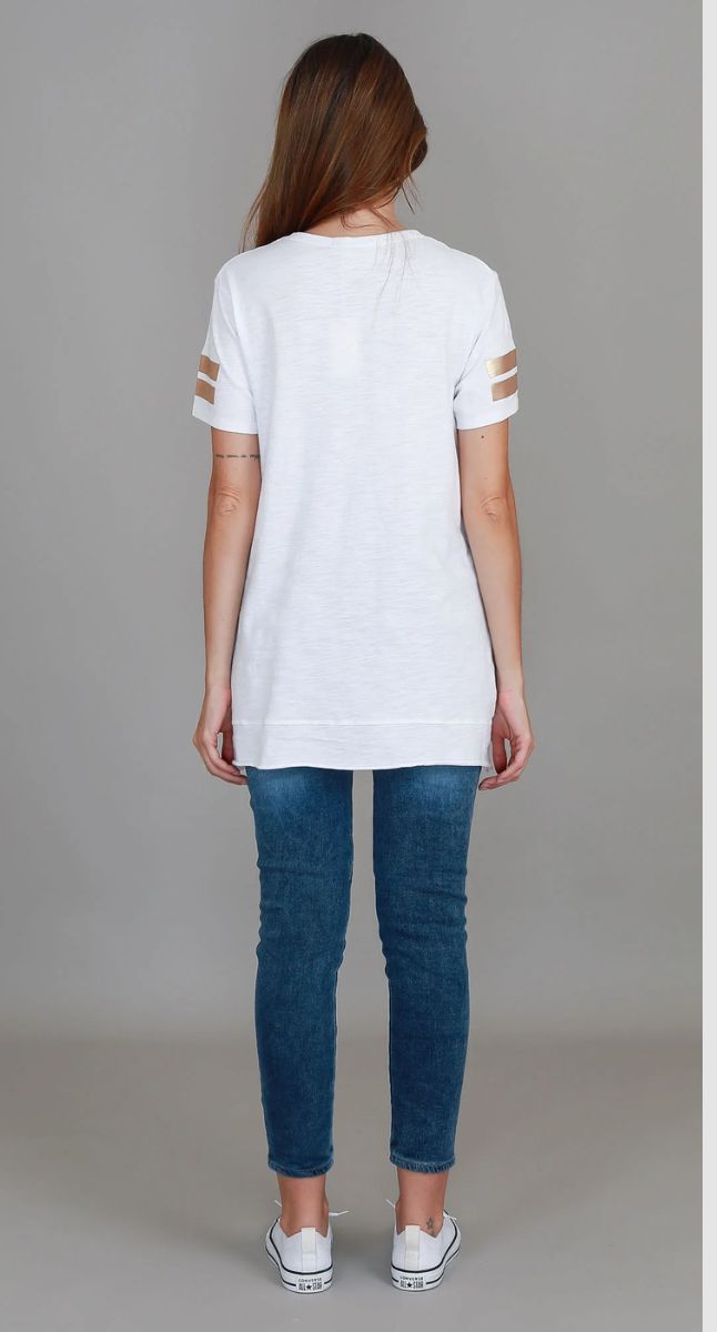 Renn Twin Gold Stripe Tee