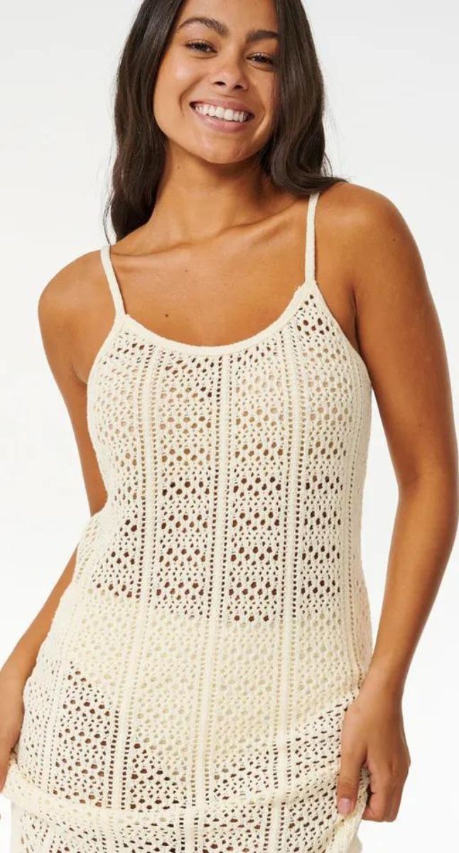 rip curl crochet dress Rip Curl Dress Womens Small S Juniors Maxi Dress Black Crochet Lace Boho New