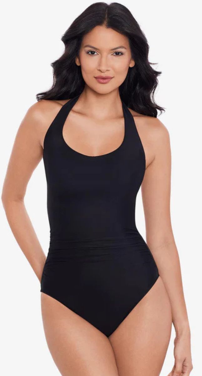 Rock Solid Utopia Wired Halter One-Piece Shaping Swimsuit