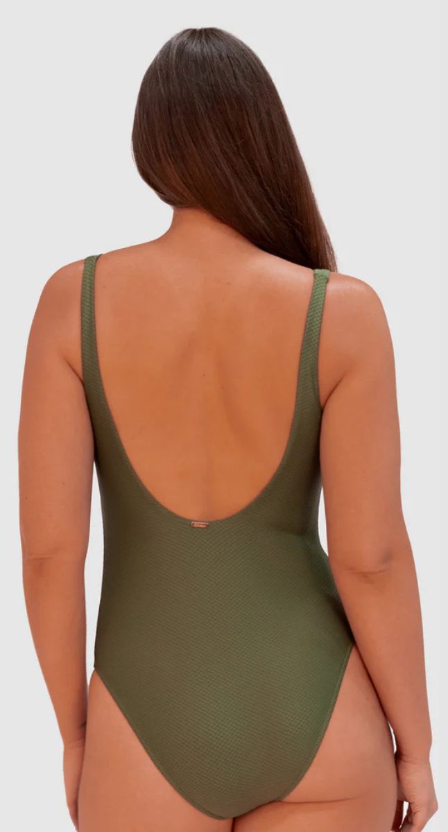 Rococco V Neck One Piece Swimsuit