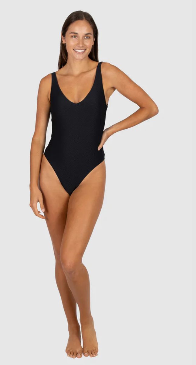 Rococco V Neck One Piece Swimsuit
