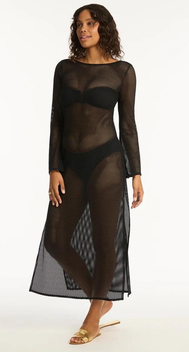 Surf Mesh Long Dress