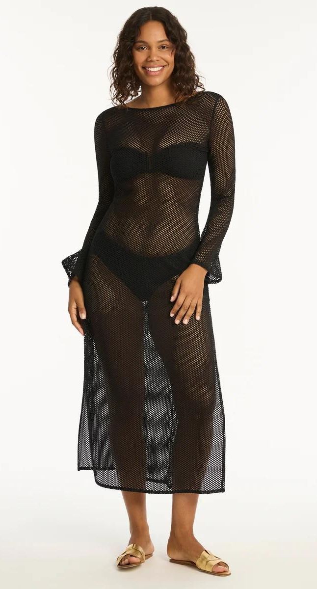 Surf Mesh Long Dress