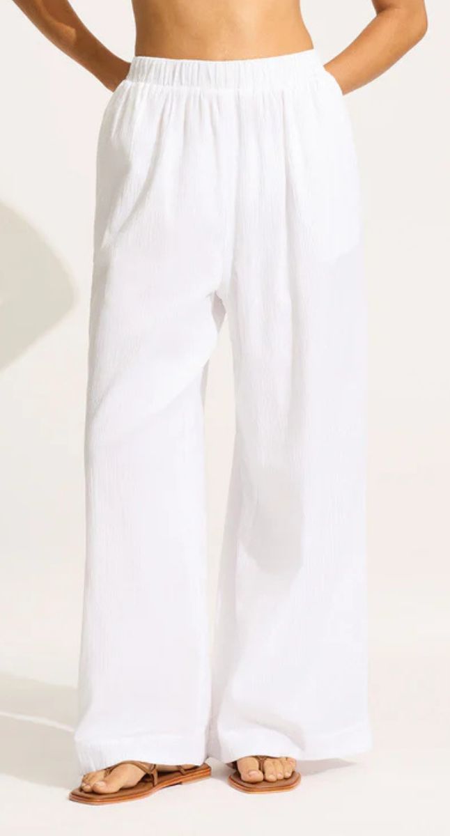 Seafolly Ladies Beachedit Crinkle Beach Pant