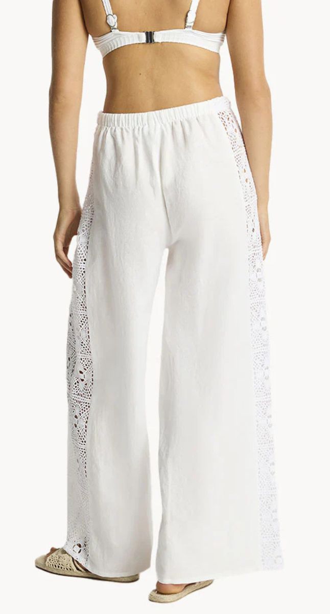 Sea Level Shore Linen Panelled Beach Pant