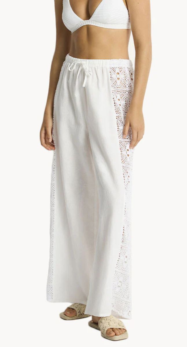 Sea Level Shore Linen Panelled Beach Pant