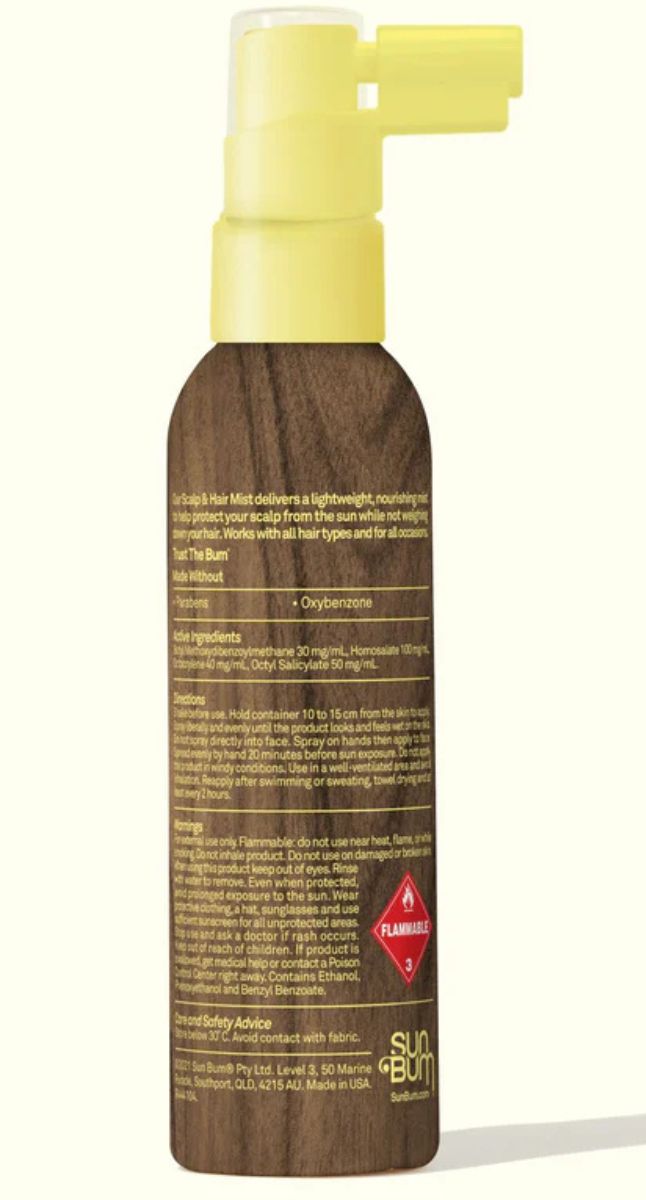 Sun Bum Protecting Scalp + Hair Mist SPF 30 Spray 59Mls