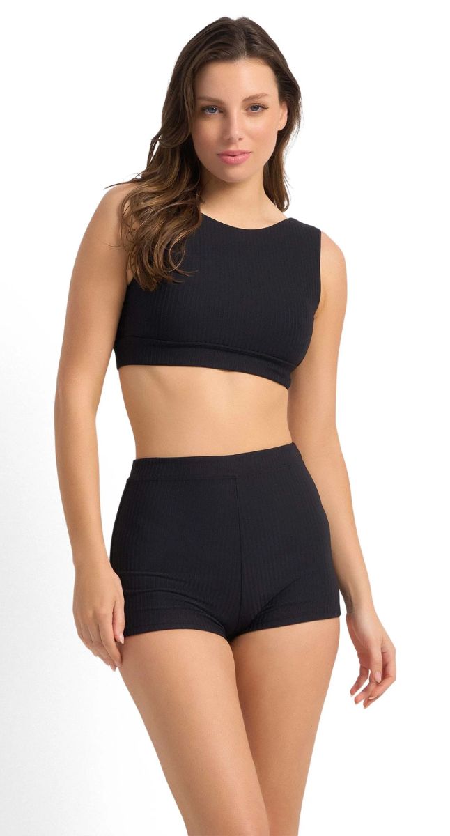 Sunseeker Reset High Waisted Boyleg Pant - Ink