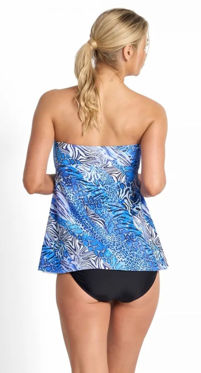 Tigeress Bandeau Swing Singlet - Navy